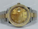 Replica Rolex Daydate II 2-Tone Gold Watch Dimaond Markers